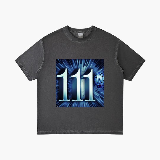 Aqua Charm: Lucky 1111 Ladybug Gradient T Shirts