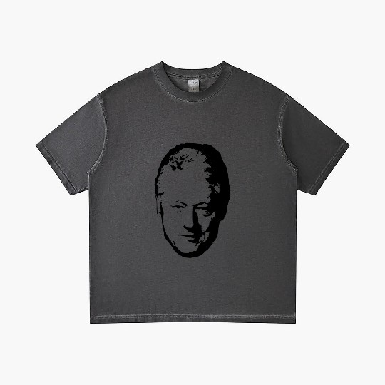 Bill Clinton Black On White Pop Art Gradient T Shirts