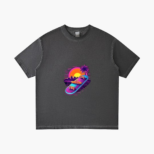 Skateboarding Skateboard Skates 80s 90s Retro Gradient T Shirts