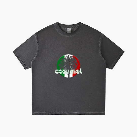Cozumel Mexico Flag Native Palm Tree Mexican Gradient T Shirts