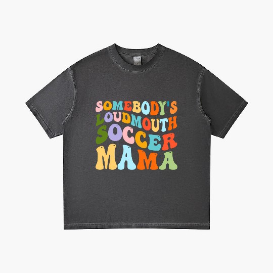 Somebody'S Loudmouth Soccer Mama Hockey Mothers Gradient T Shirts