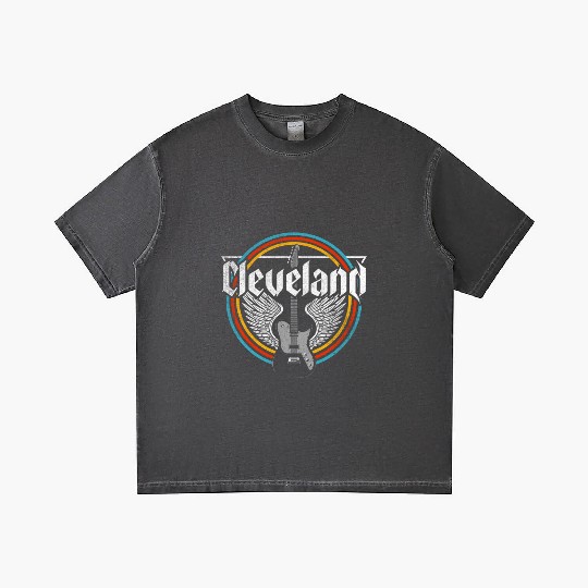 Cleveland Ohio Rock Music Gradient T Shirts