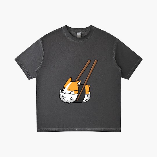Corgi Sushi Dog Gradient T Shirts