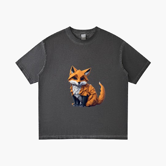 Tangram Fox Gradient T Shirts