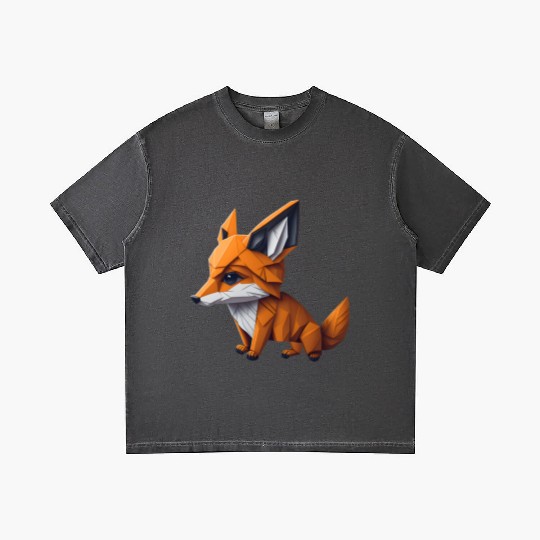 Tangram Fox Gradient T Shirts