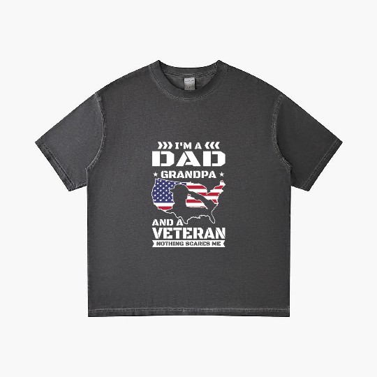 Veteran US American Veterans Dad Grandpa Nothing Gradient T Shirts