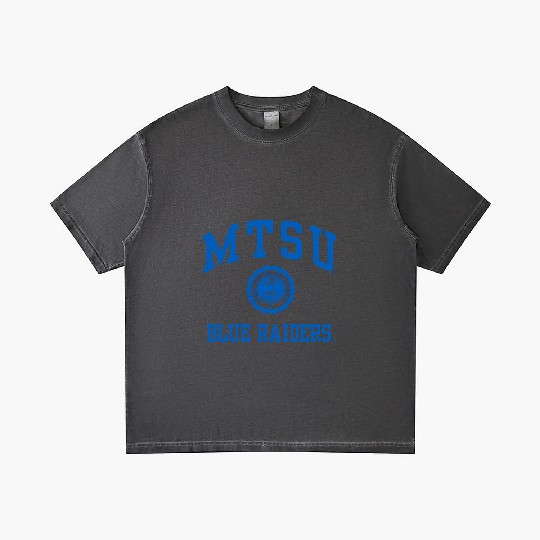 Middle Tennessee State Blue Raiders Seal Logo Gradient T Shirts