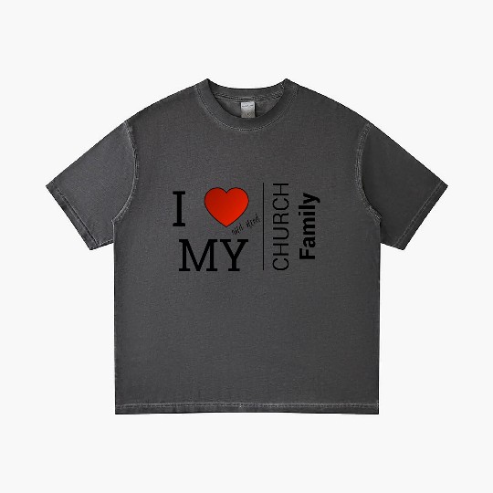 i love my church family Gradient T Shirts