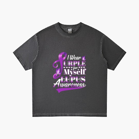 I Wear Purple For Myself Lupus Awareness Gradient T Shirts