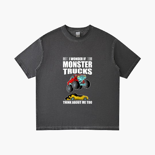 I Wonder If Monster Trucks Think About Me Too Gradient T Shirts