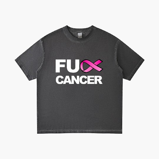 Fuck Cancer For Breast Cancer Awareness Gradient T Shirts