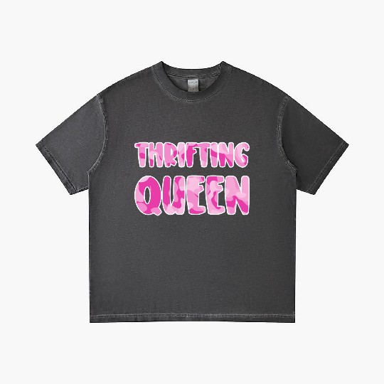 Thrifting Queen pink camo Gradient T Shirts