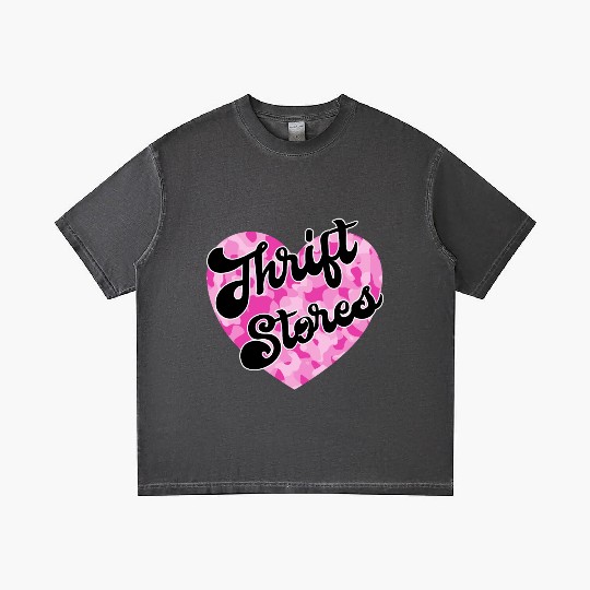 Thrift Stores pink camo heart Gradient T Shirts