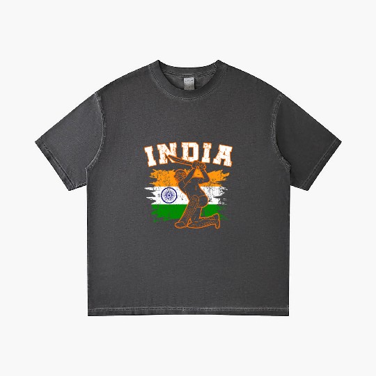 India Flag Indian Cricket Jersey Fans Player Coach Gradient T Shirts