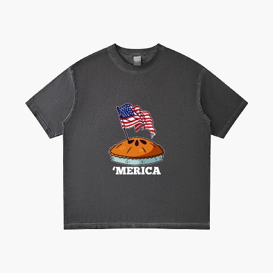 American Flag USA Apple Pie Merica 4th of July Gradient T Shirts