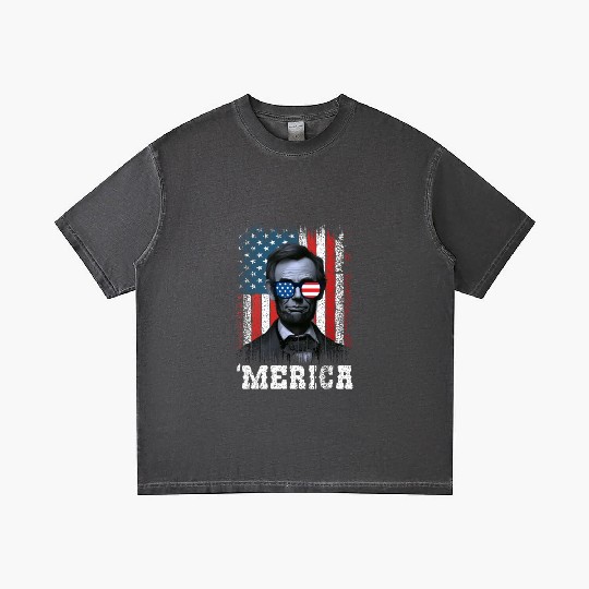 Merica Lincoln Independence Day Party 4th July Gradient T Shirts