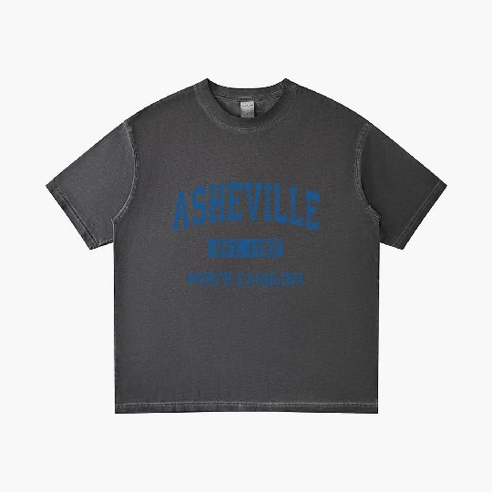 Asheville North Carolina Athletic Sports Gradient T Shirts