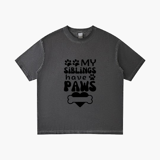 MY siblings have Paws,funny Dog baby Infant Outfit Gradient T Shirts