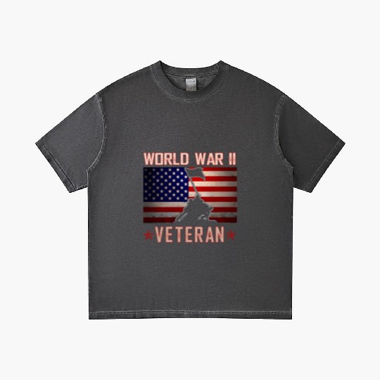 American Patriot Wwii Veteran Military World War 2 Gradient T Shirts