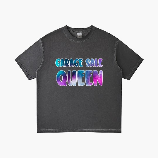 Garage Sale Queen blue purple watercolor Gradient T Shirts