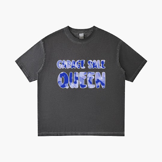 Garage Sale Queen blue camo Gradient T Shirts