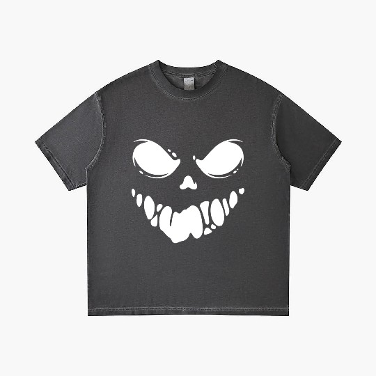 Black Spooky scary Ghost face Gradient T Shirts design