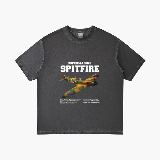Supermarine Spitfire | WW2 Plane Gradient T Shirts
