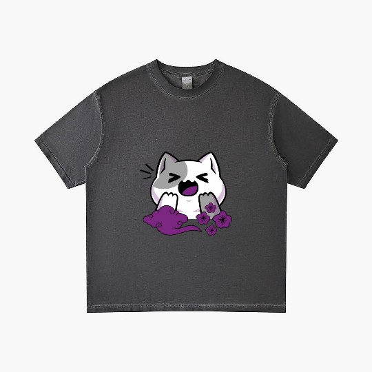Asexual Subtle Ace Pride Anime And Cat Japanese Gradient T Shirts