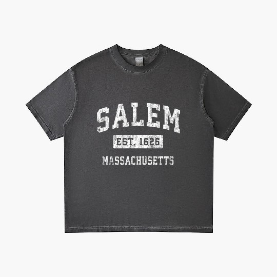 Salem Massachusetts Ma Established Sports Gradient T Shirts