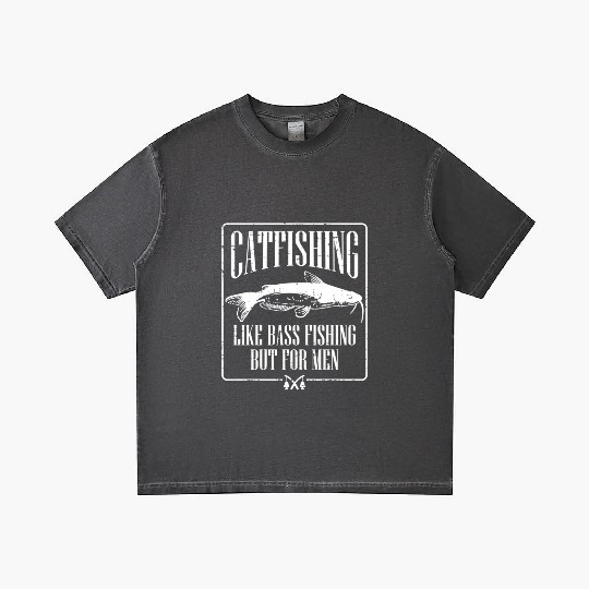 Catfishing Like Bass Fishing But For Dad Angler Gradient T Shirts