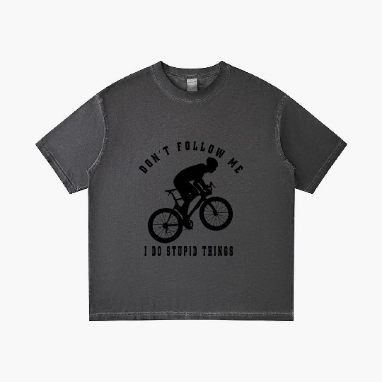 Don t Follow Me I Do Stupid Things Biker Gradient T Shirts