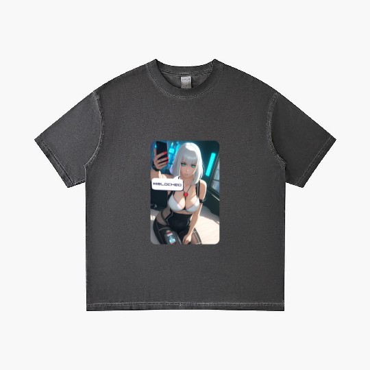 Cyberpunk Waifu Influencer Design 1 Gradient T Shirts