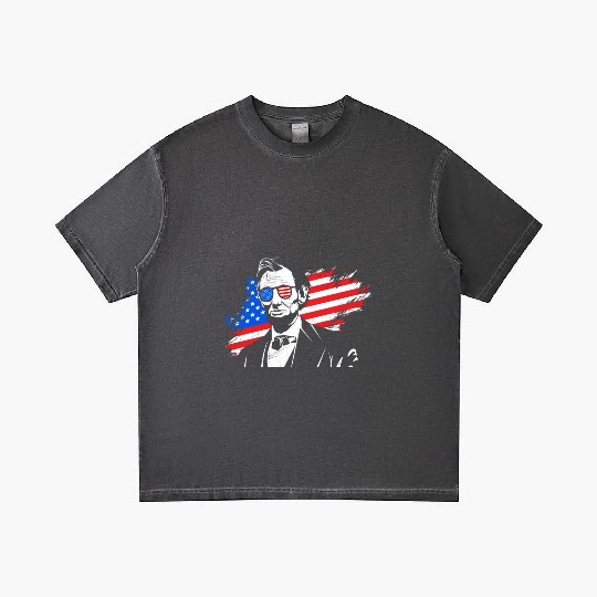 Merica Lincoln President Independence Day Party Gradient T Shirts