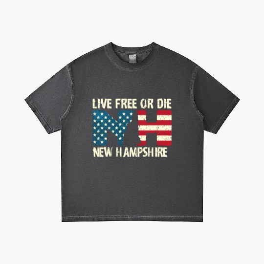 New Hampshire Patriotic Live Free Or Die Product Gradient T Shirts