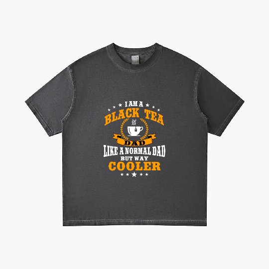 Black Tea Dad Outfit For Father's Day Gradient T Shirts