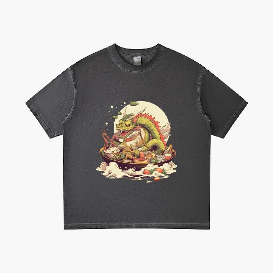 Sushi Dragon Japanesse Kawaii Gradient T Shirts