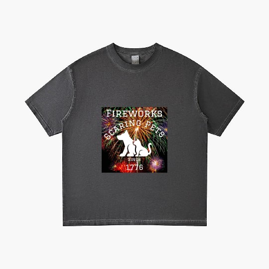 Fireworks Scaring Pets Since 1776 Gradient T Shirts