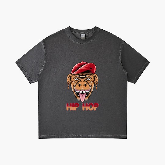 Hip hop monkey head Gradient T Shirts