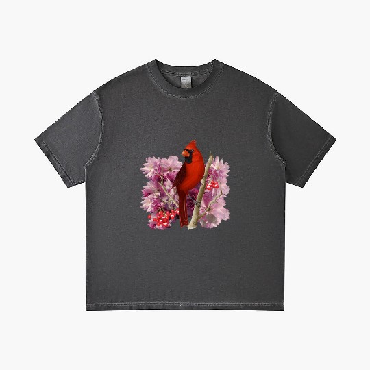 Funny Red Cardinal Bird Ornament Christmas Gifts Gradient T Shirts