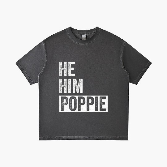 Poppie Lover Valentine Quote Funny He Him Poppie Gradient T Shirts
