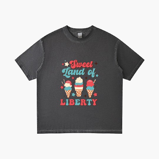 Sweet Land Of Liberty, Independence Day Gradient T Shirts
