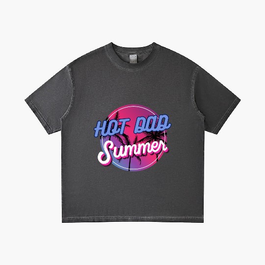 Hot Dad Summer, Dude Dad Vintage Gradient T Shirts