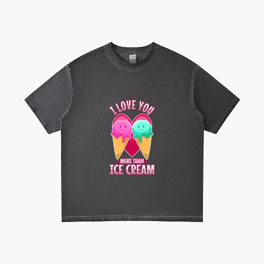 I love you more than ice cream Gradient T Shirts