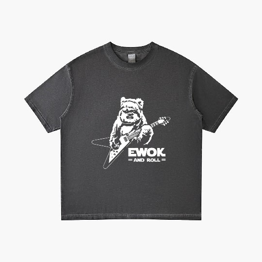 New Ewok And Roll Guitar Funny Gradient T Shirts