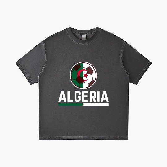 Algerian Soccer Jersey Football Team National Flag Gradient T Shirts