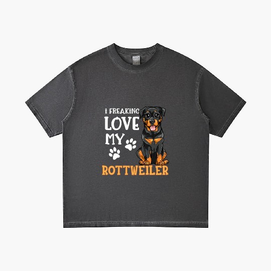 Rottweiler Dog Rottie Puppy I Freaking Love My Rot Gradient T Shirts