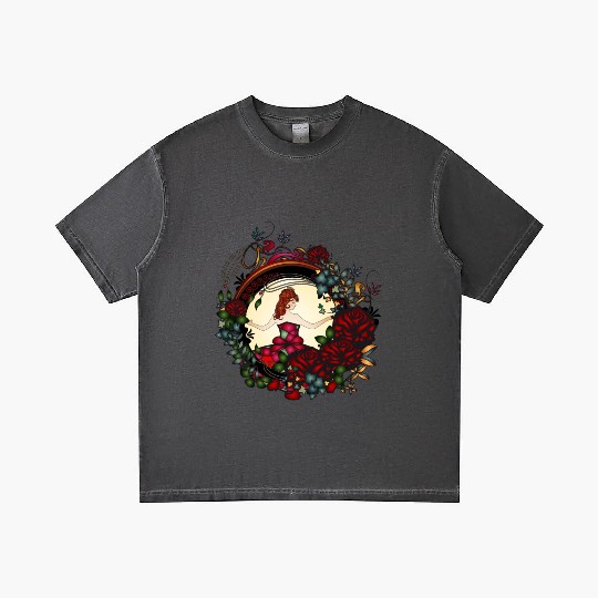 Art Nouveau princess in the rose garden Gradient T Shirts