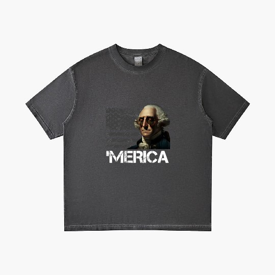 Merica George Washington Independence Day USA Gradient T Shirts