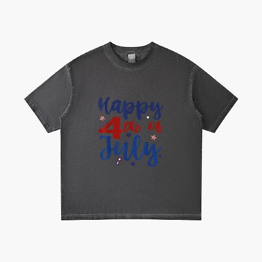 Fireworks Happy 4th Of July US Flag American 4th Gradient T Shirts