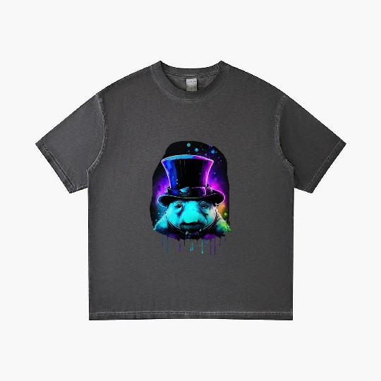Cute Tardigrade in a Top Hat - Retro Disco Drip Ar Gradient T Shirts